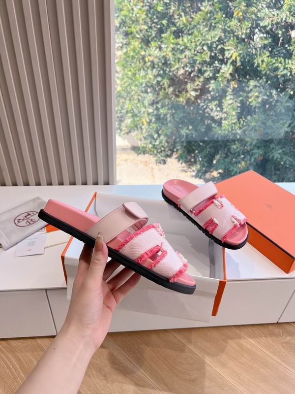 Leather Summer Slides