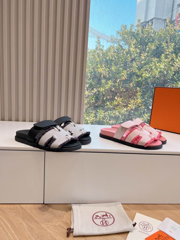 Leather Summer Slides