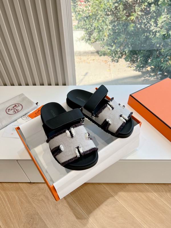 Leather Summer Slides