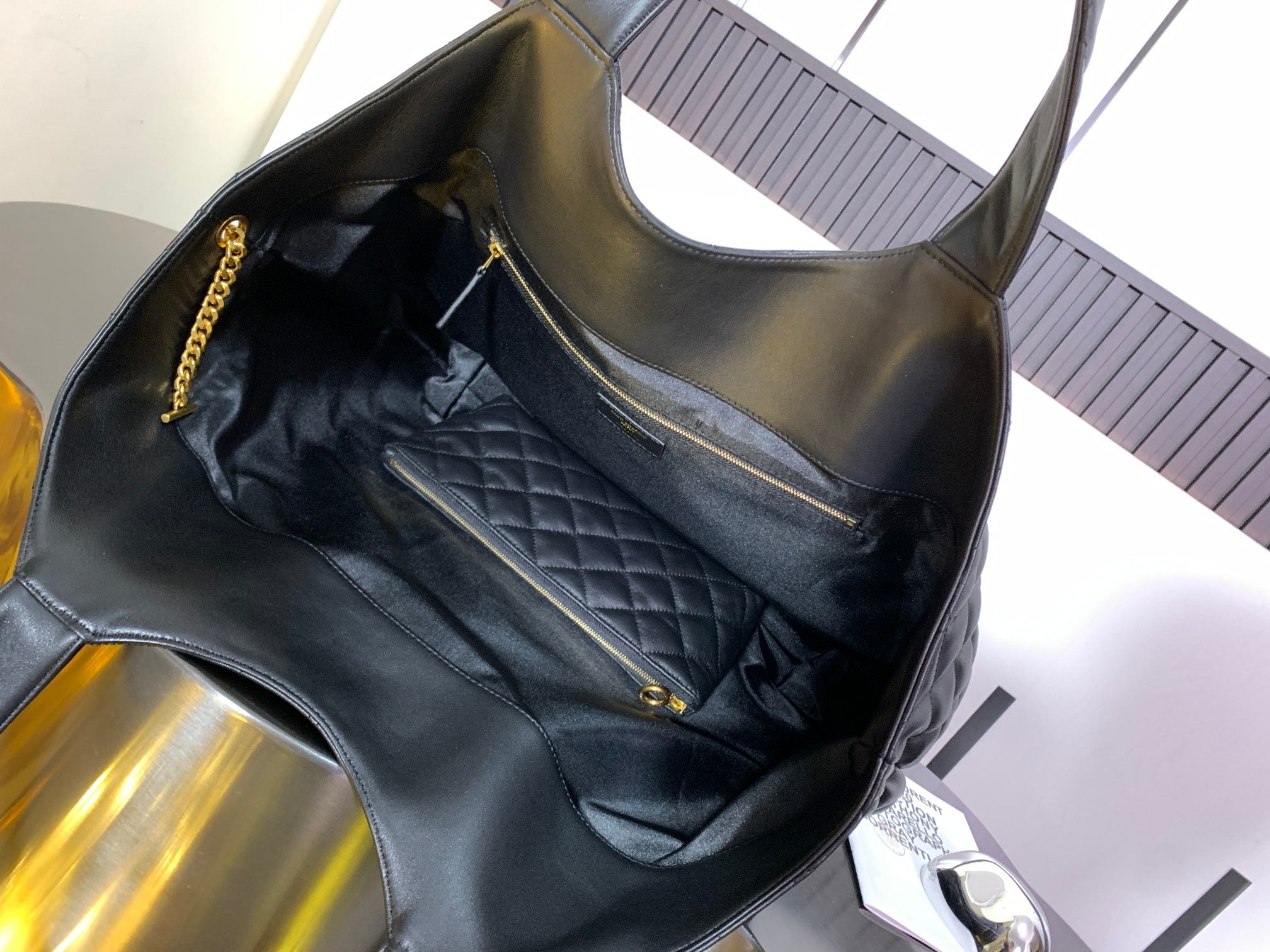Black Leather Tote